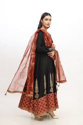 2 Piece  Raw Silk Embroidered Suit (AP0024)